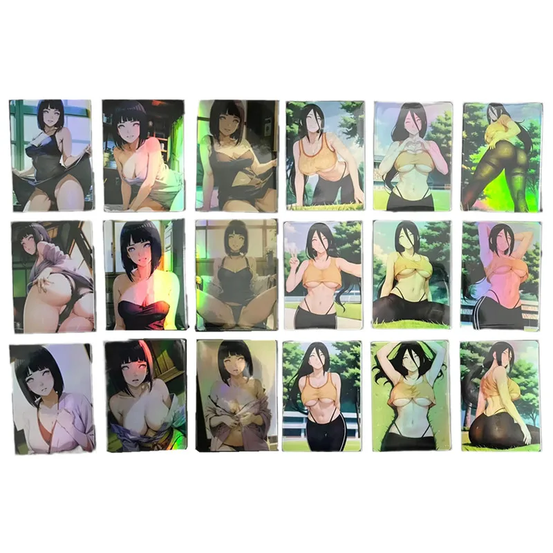 

18pcs/set Anime Sexy Nude Card Naruto Hinata Hinata Konoha Village Girl ACG Comics Games Collection Card DIY Toys Gifts
