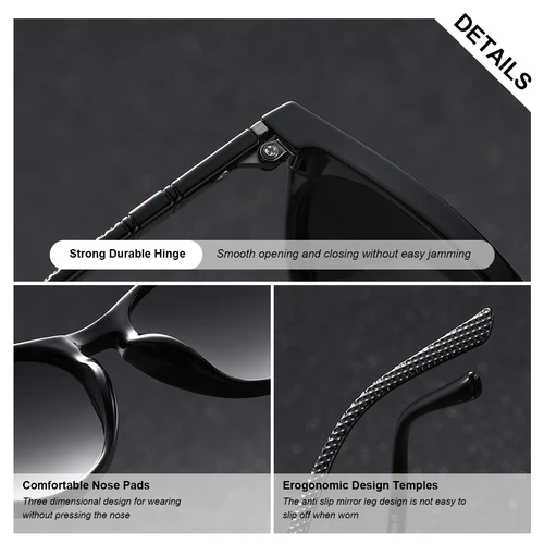 Imagen 2 del producto BARCUR Gafas polarizadas de moda rosa, cómodas y brillantes, montura redonda de PC, gafas de sol para viajes de vacaciones para mujer, el regalo más de moda para niñas