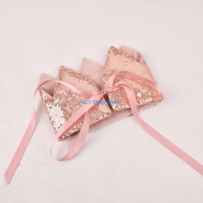 مجموعة العصا السحرية T8UD Princess Crown Headband لاحتفالات أعياد ميلاد الأطفال #5