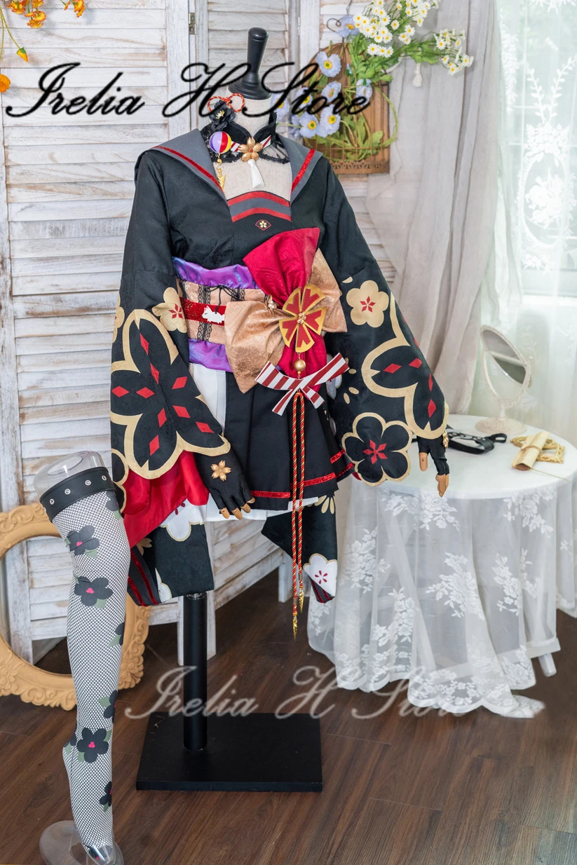 

Irelia H Store Нестандартный размер Синий Архив Косака Вакамо Косплей Костюм Косака Вакамо кимоно платье женские костюмы на Хэллоуин