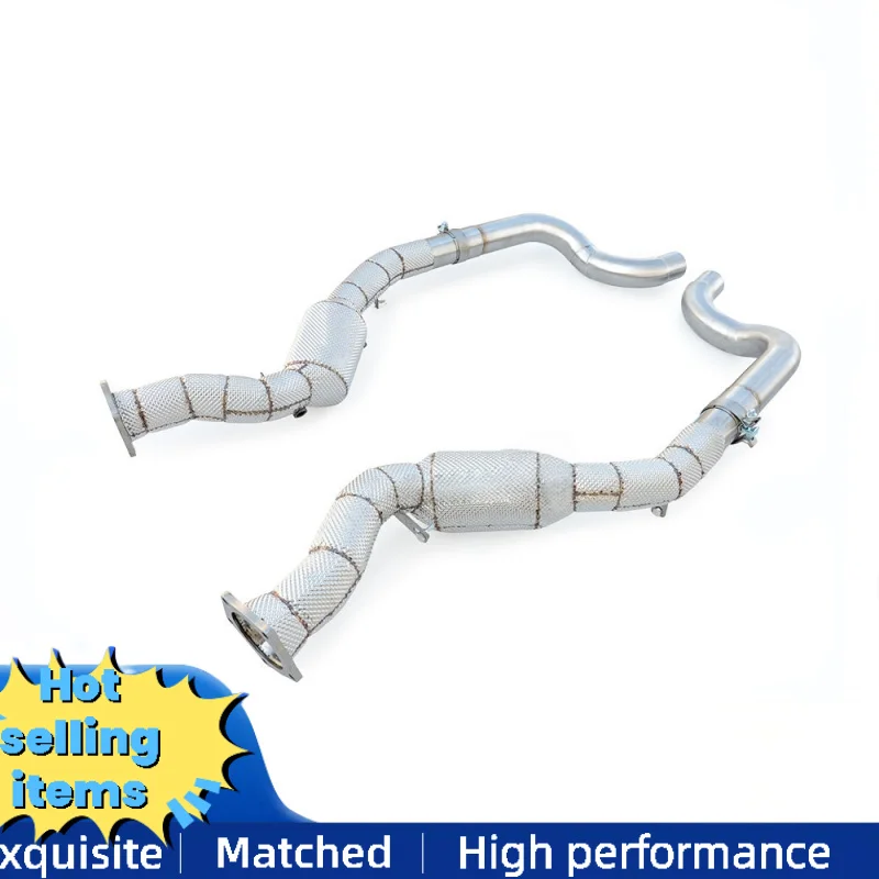 Exhaust System Downpipe for Bentley Continental GT 2nd Generation 4.8T 2012-2018 Exhaust Pipe Head Catalytic Changer