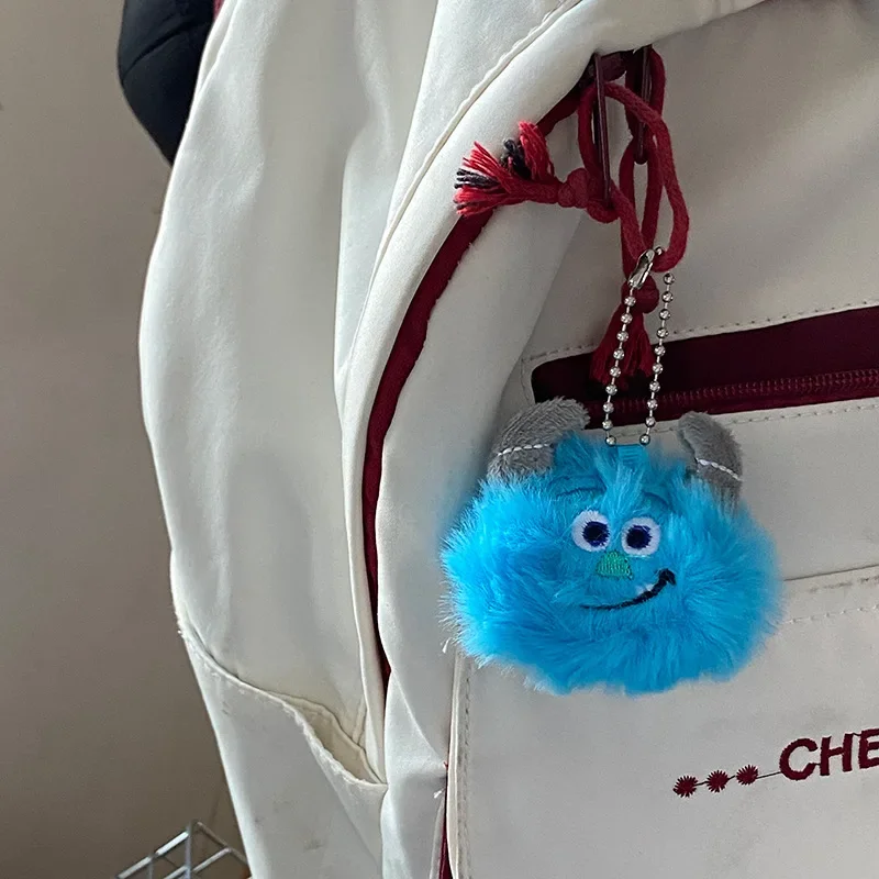 Disney Monsters University Mike Sullivan Plush Ornament Creative Bag Pendant Anime Kawaii Keychain Couple Fun Gift Plush Pendant