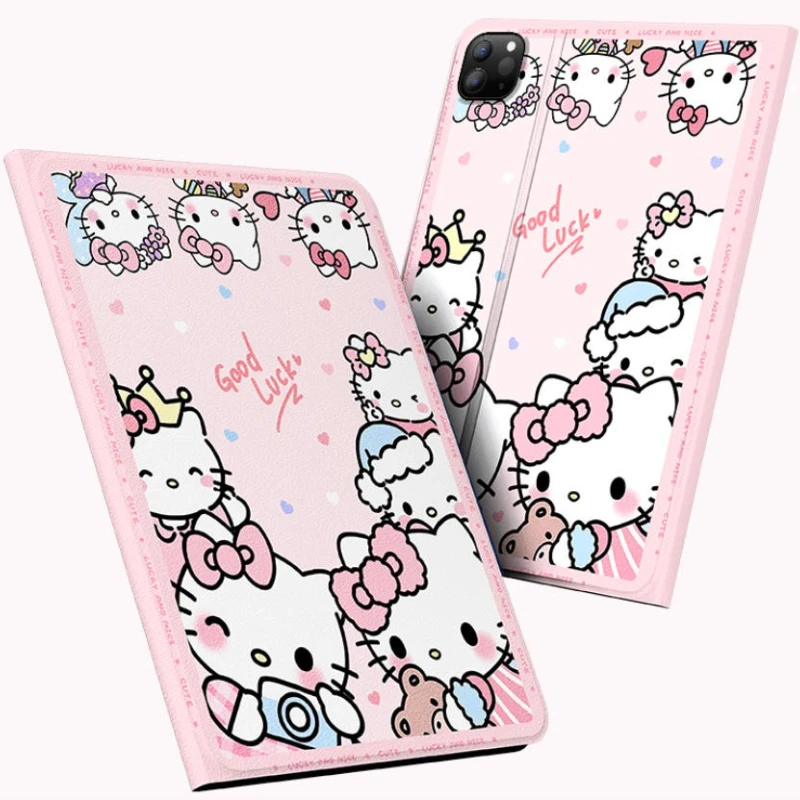 

Hello Kitty For iPad Case ipad Air 4 5 10.9in M2 M3 Pro 4 5 6 12.9in M4 Tablet Cover Ipad 8/9/10 10.2in A16 11in Protective Case