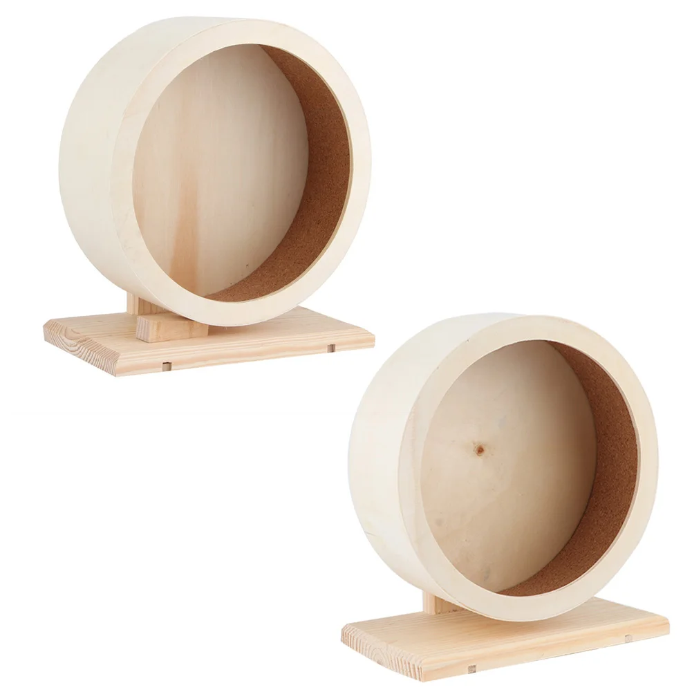 Hamster House Wooden Hamster Hamster Small Pets Wooden House Funny Wheel Running Rest Playing Exercise Hamster