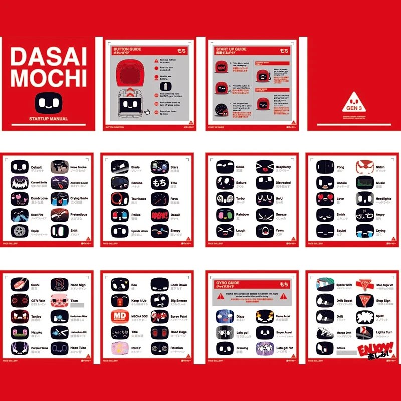 Dasai Mochi 3 Smart Robot | Cute Mini Robot Car Interior Decoration, Car Dashboard Decoration, Car Accessories