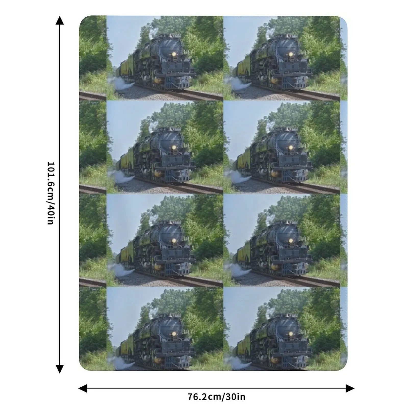 Big Boy No. 4014 Steam Locomotive Throw Blanket Polar Giant Sofa Luxury Designer bed plaid Tourist Fashion Sofas Blankets view 6