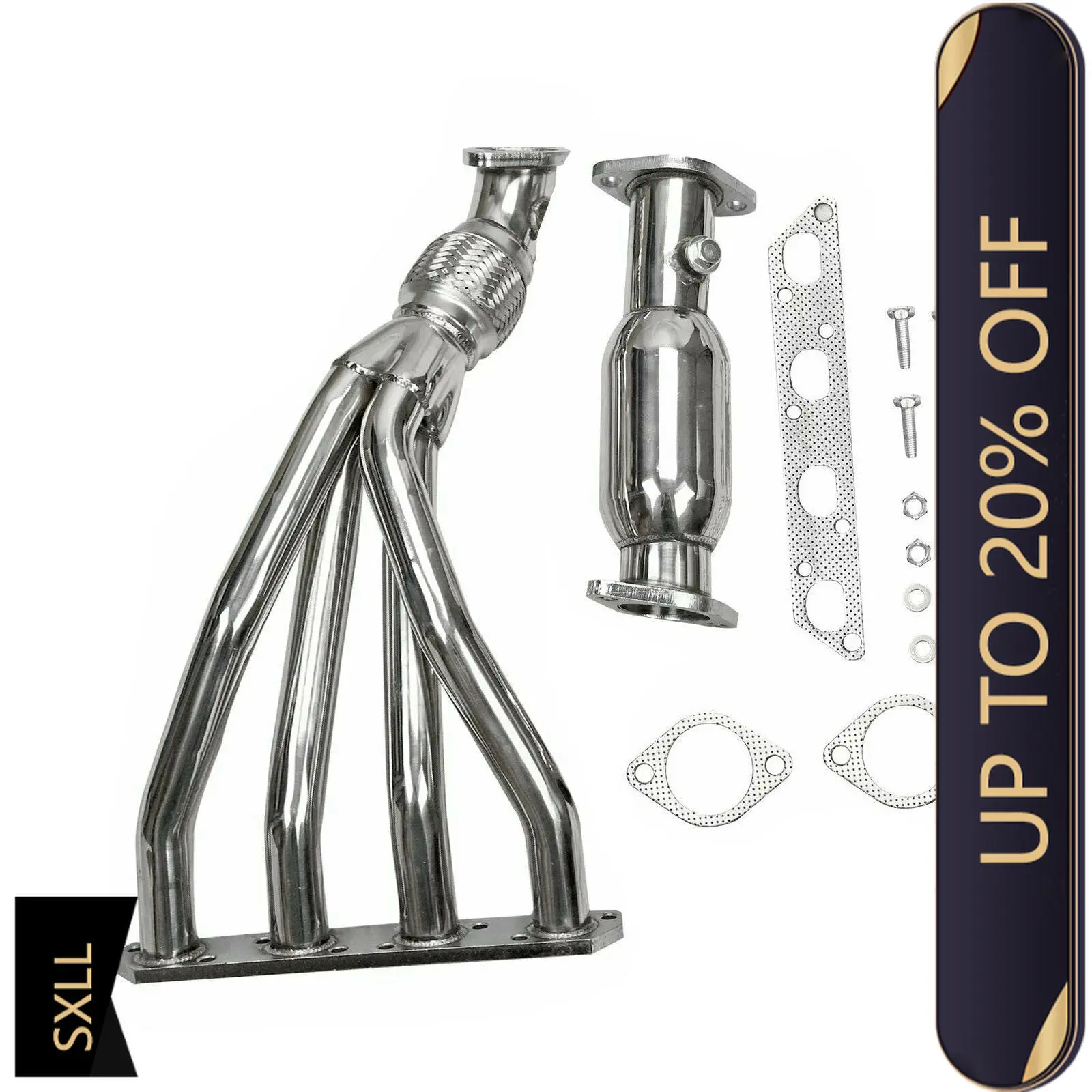 

SXLL 02-06 R53 1.6L Base & S Stainless Steel Seat Manifold Header and Test Tube EH28908 New Exhaust Pipe Stainless Steel