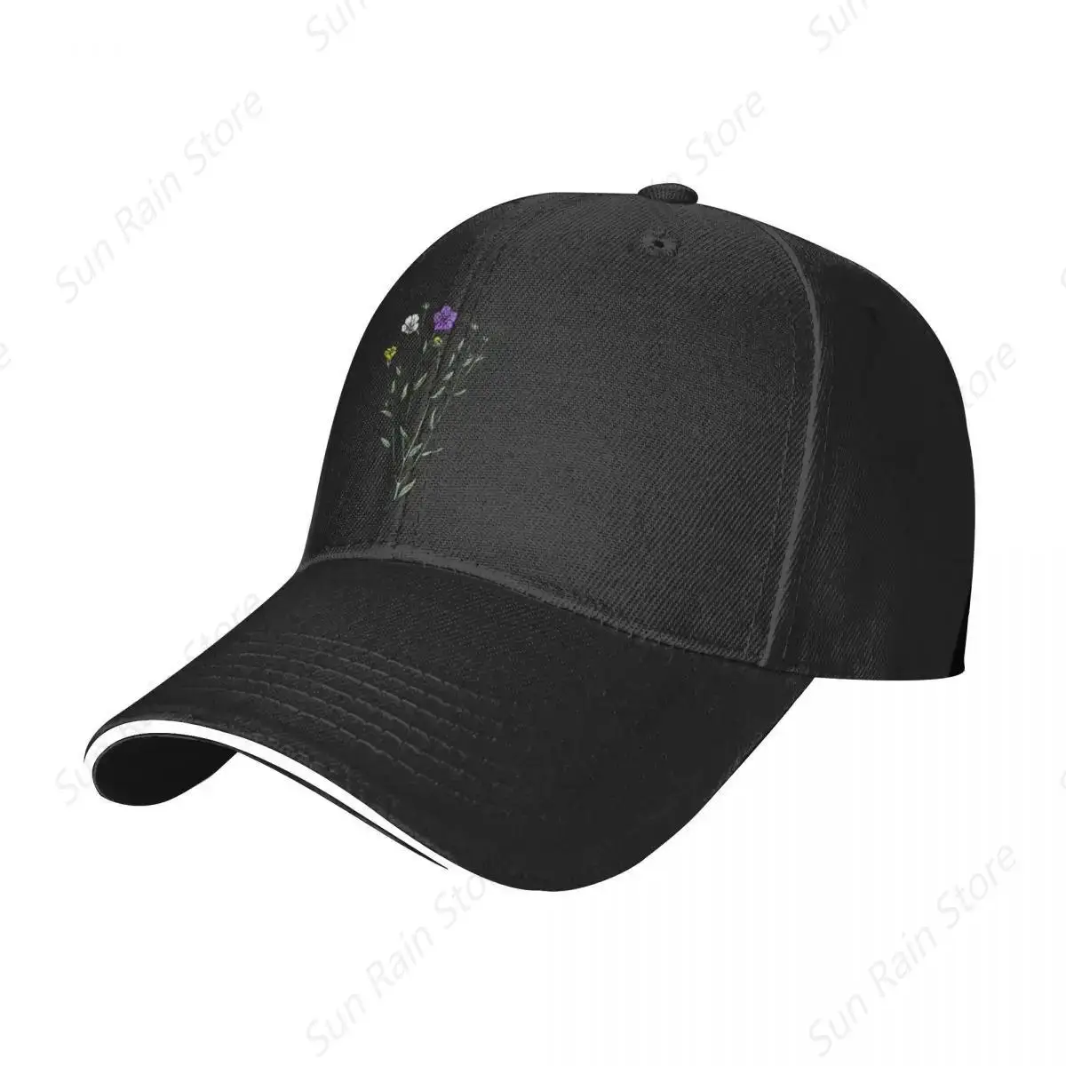 Subtle Nonbinary Pride Flax Sprig Baseball Cap New In Hat party Hat Caps For Women Men's