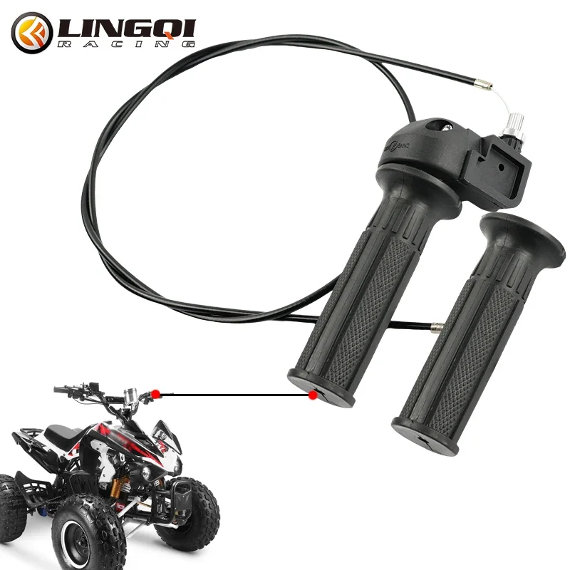 LESQUE Pit Dirt Bike Throttle Turn Grip Accelerated Handle Throttle Accelerator For ATV Four Wheel Quad Dune Buggy Motocross