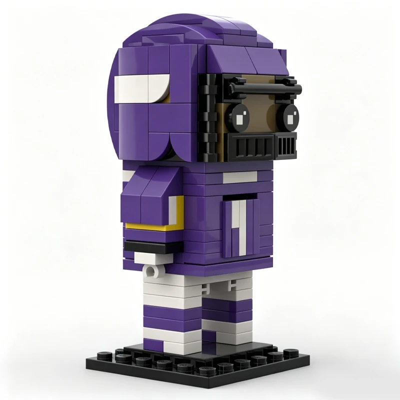 150PCS Sports Team Style Brickhead Character Model Custom Creative Building Blocks DIY Assembly Educational Toy Gifts For Fans