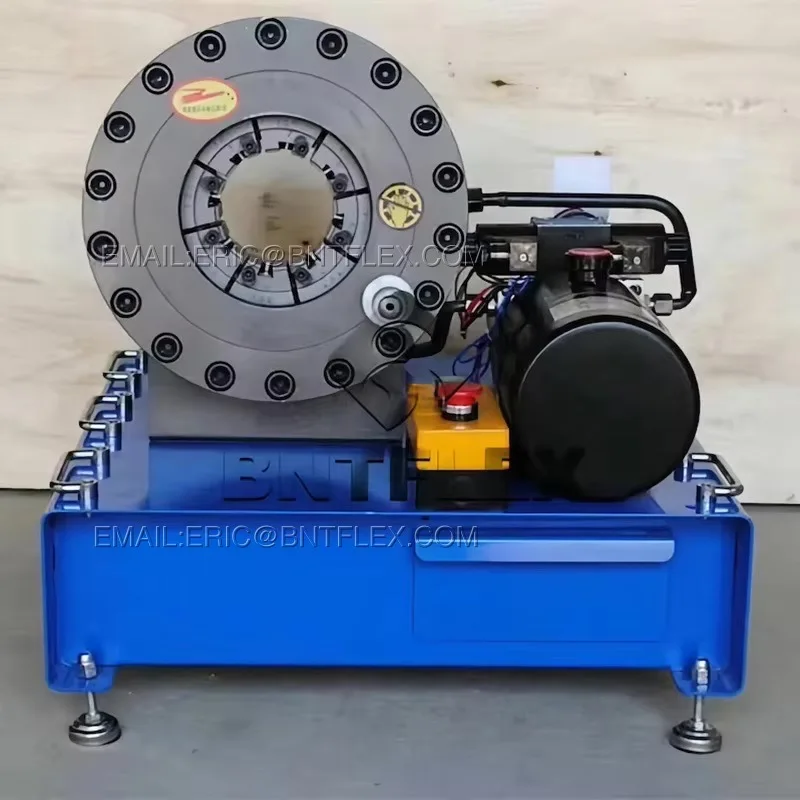 on-site 12 V mobile car high pressure hose crimping machine up to 2 inch 4 wires hydraulic hose