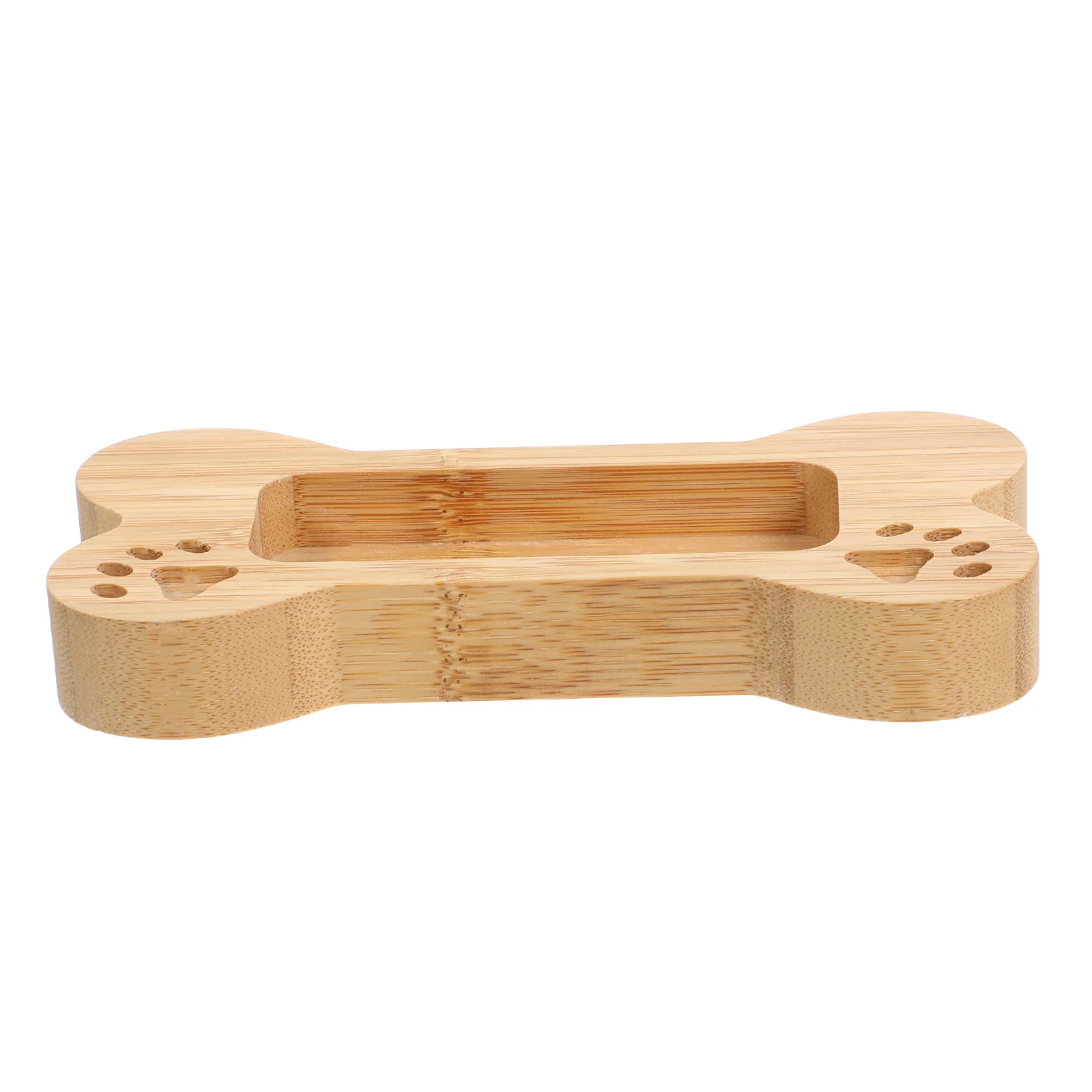 Business Card Case Display Organizer Office Bamboo Container Holder Desk Cards for