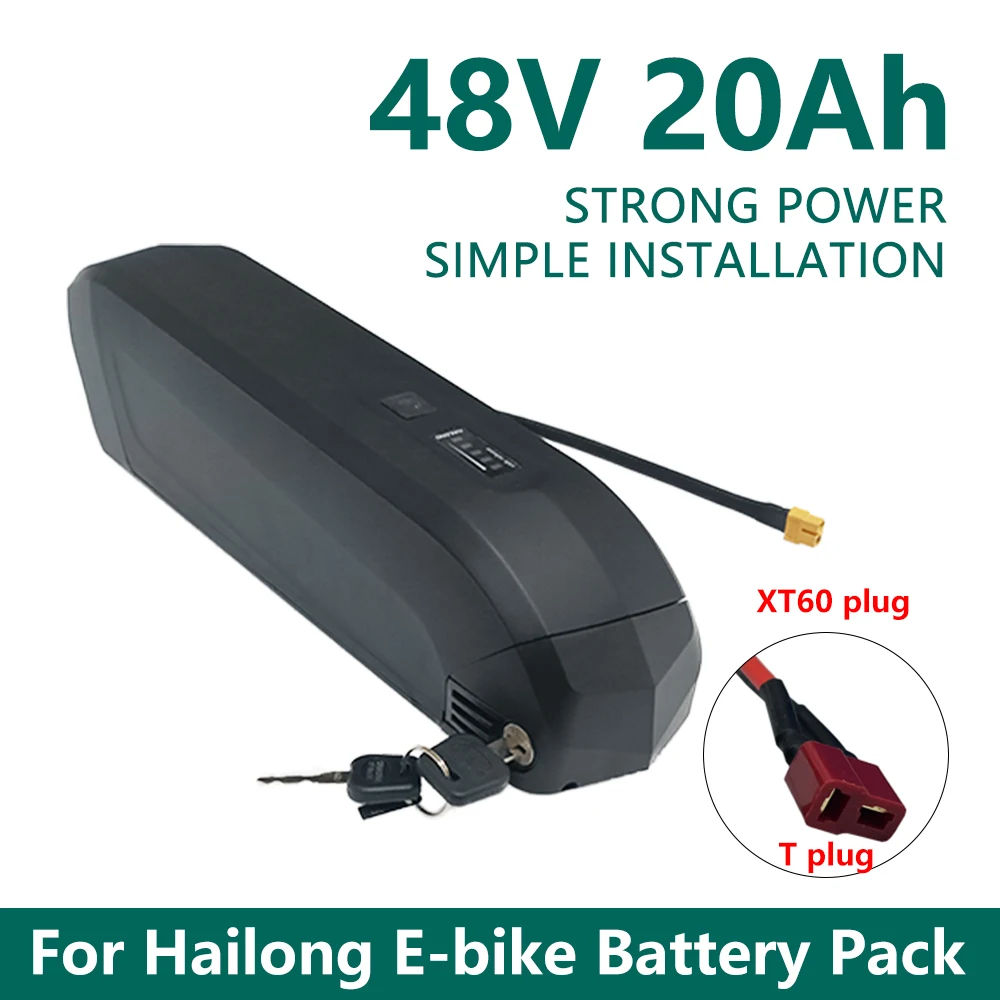 

Original Hailong E-bike 18650 48V 20Ah 40Ah Battery Pack 30A BMS,for 250W~1500W Motorcycle/bicycle Waterproof Lithium Battery