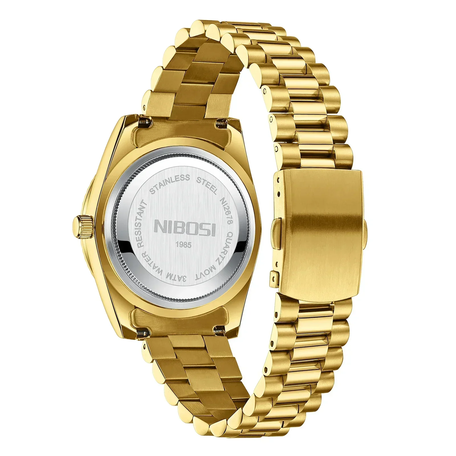 Nibosi 2025 relógio de quartzo masculino à prova dwaterproof água luminosa aço inoxidável masculino relógio de pulso esportivo data relógio de luxo reloj hombre