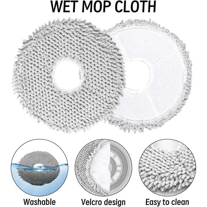 YCOC-piezas de repuesto para Robot aspirador xiaomi X20 + / X10 + / X10 PLUS Cepillo Lateral principal filtro Hepa paño de mopa bolsas de polvo