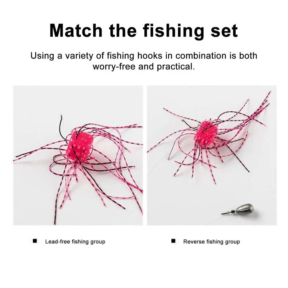 Señuelo de dados suaves con falda, 5 uds., 11CM/4G, hundimiento lento, dados artificiales coloridos, cebo, lubina, bagre, salmón, accesorios de pesca