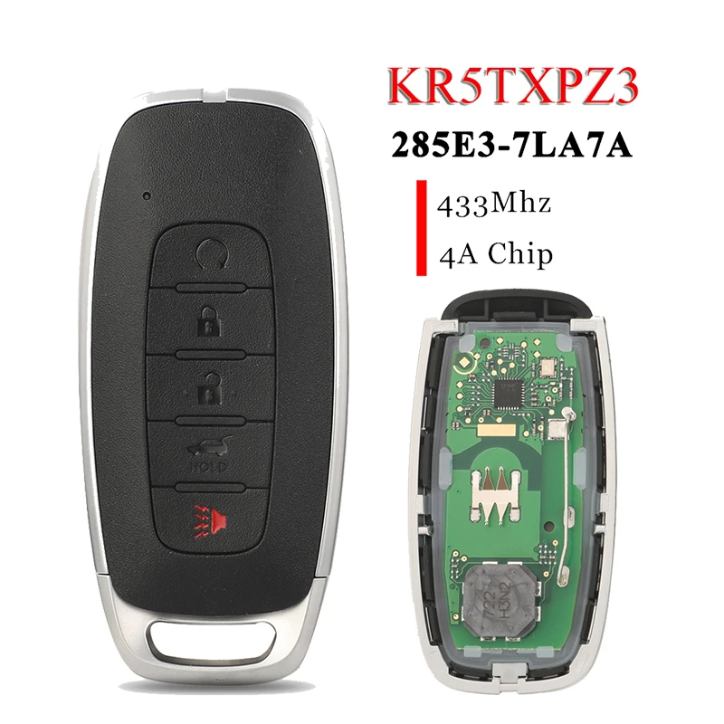 

Jingyuqin дистанционный ключ от машины для Nissan Pathfinder 2022-2023 артикул: 285E3-7LA7A/KR5TXPZ3/433 МГц Smart Control Full