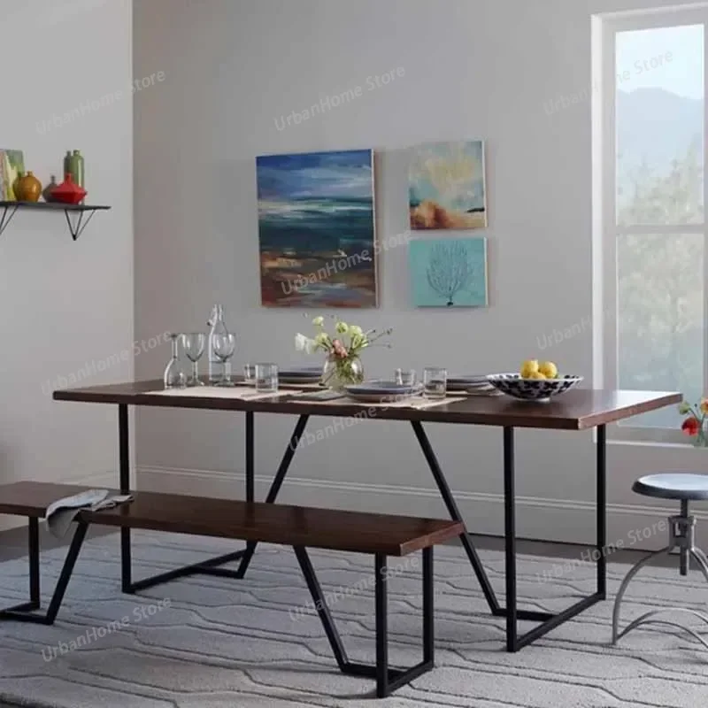 

Oilproof Unique Dining Table Wooden Waterproof Space Saving Modern Tables Restaurant Living Room Mesas De Jantar Home Furniture