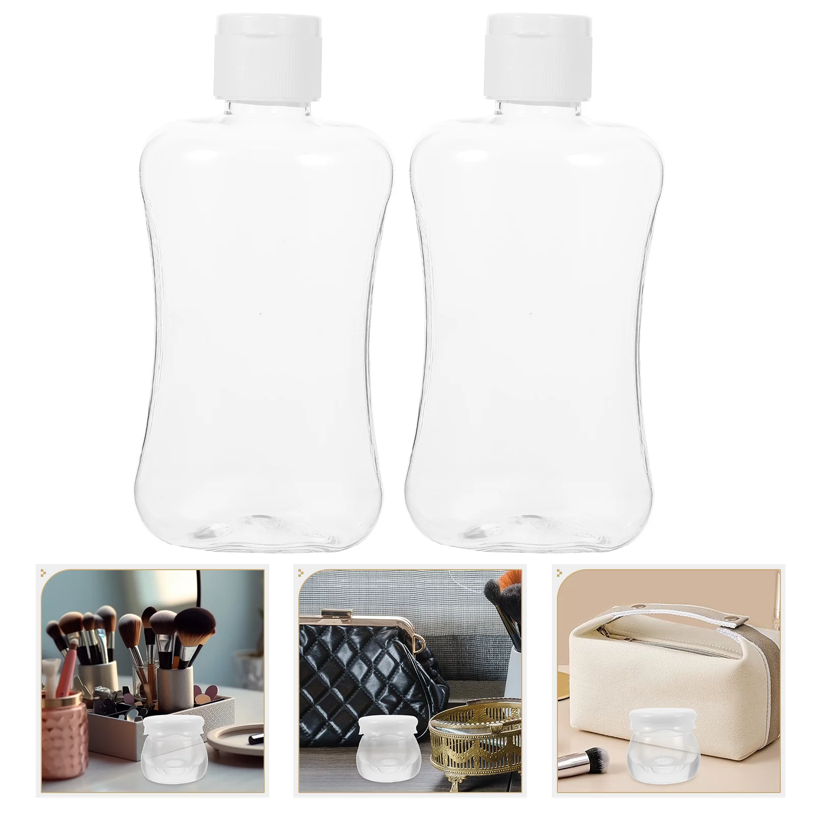 

10 Pcs Flip Top Shampoo Bottle Travel Foaming Soap Dispenser Plastic Conditioner Refillable Bottles