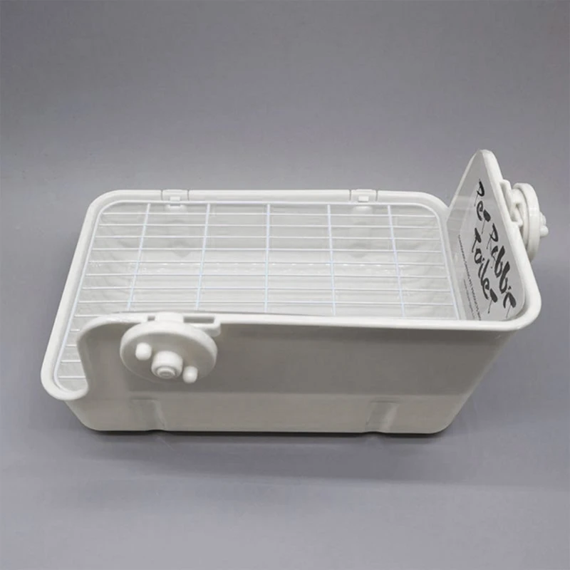 Rabbit Litter Box Corner Litter Pan Potty Trainer Cage Toilet Bedding New Dropship