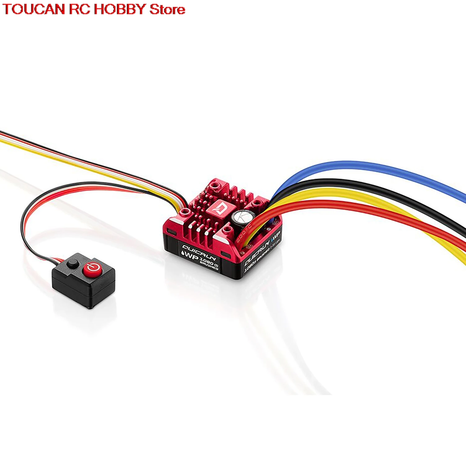 

Hobbywing Матовый ESC QuicRun WP 1080 80A MAX6 200A G2 Водонепроницаемый для 1/10 RC Гусеничный автомобиль Модель Запасные части TH23158-SMT5