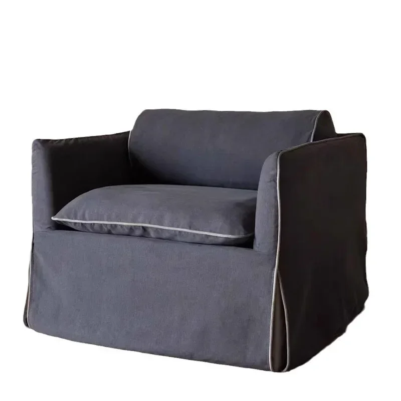 Wabi Sand Wind Premium Sense Linen Nordic Fabric Sofa Small Apartment Living Room Homestay High-end Cream Wind Removable