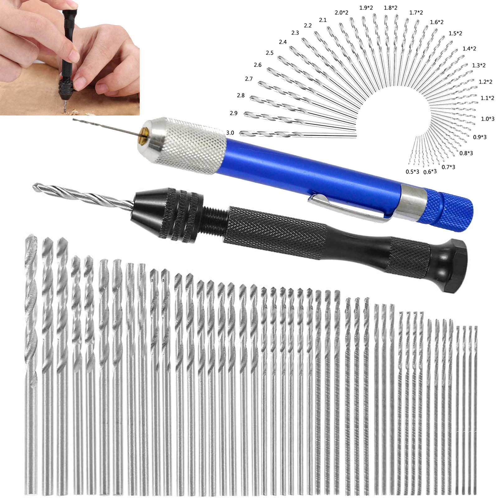 57/21Pcs Pin Vise H…