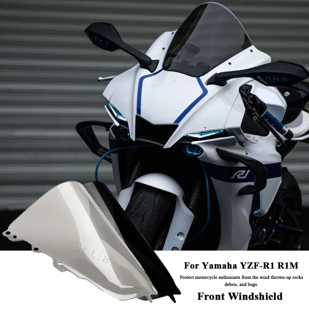 

Новый YZF-R1 YZF-R1M ветровое стекло мотоцикла, дефлекторы ветра, подходит для Yamaha YZFR1 YZF R1 YZF R1M 2020-2024