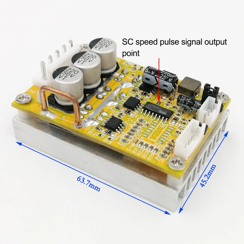 1Pcs DC 5-36V 350W BLDC Three-Phase Brushless (With Hall) Motor Controller Brushless Sensor Motor Driver