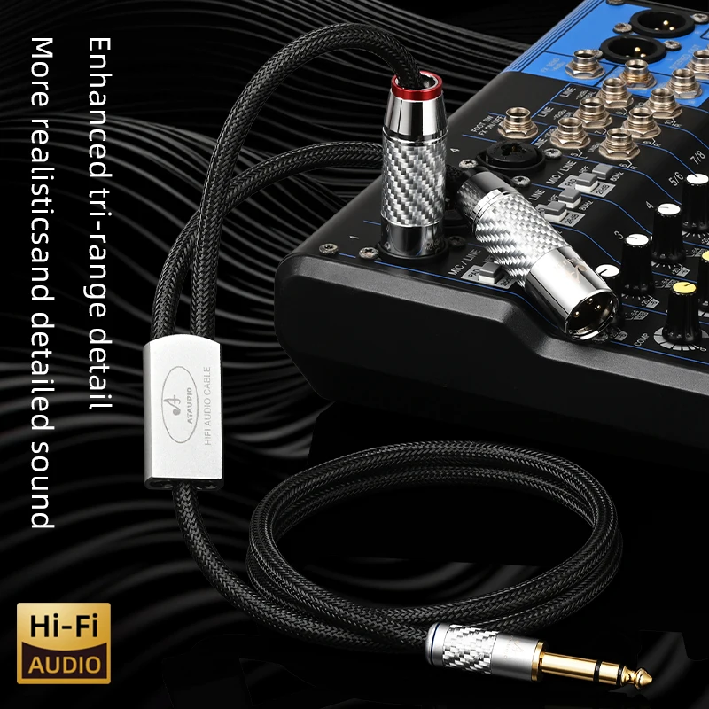 

HiFi 6.5mm to 2XLR Splitter Audio Cable Gold Plated Plug 6.5 TRS to 2XLR Male/Female Microphone Cable Splitter Adapter