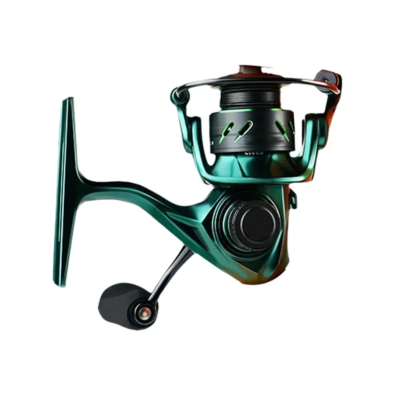 aa75-ミニルアー釣りリール小型金属ロードロッド用特別なリール斜め口ラインカップ釣り具