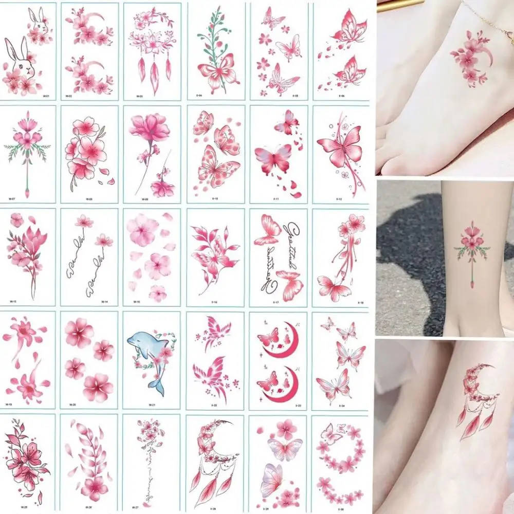 

Shoulder Tatouage Peony Butterfly DIY Sticker Flower Tattoo Sticker Disposable Tattoo Decals Temporary Tattoos Body Art Decals