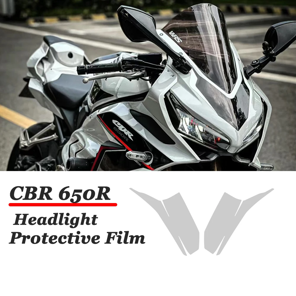 

Motorcycle CBR650R TPU For Honda CBR 650R Headlights Protective Film Transparent Dashboard Screen Protector