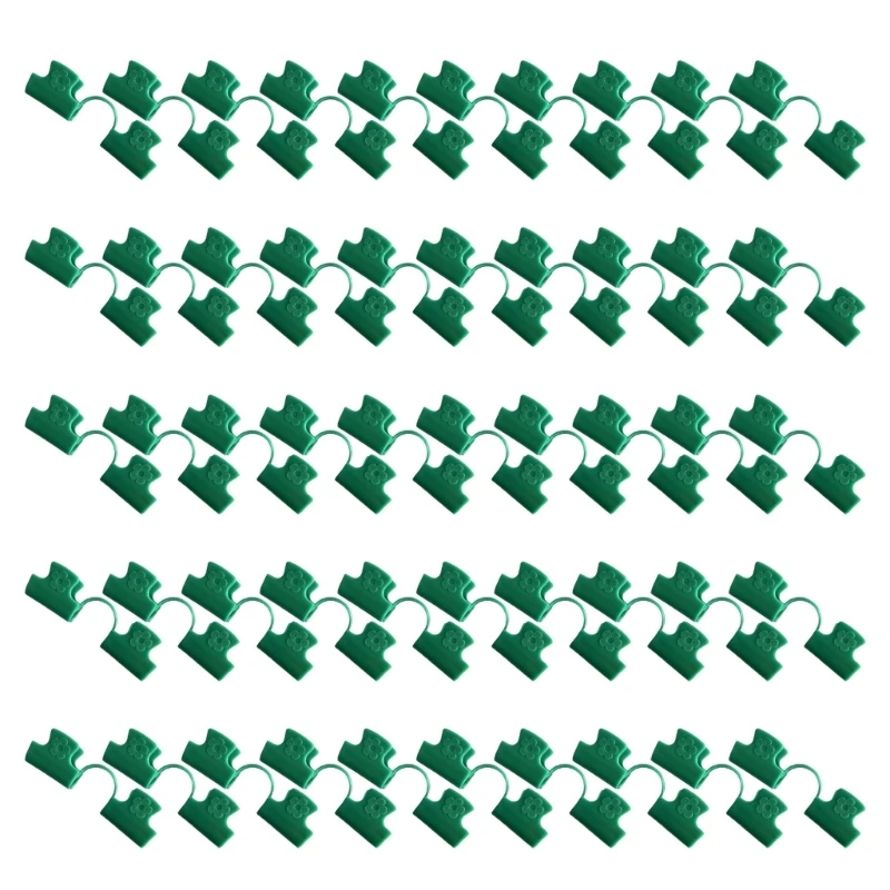 

50Pcs Greenhouse Plastic Clamp Pipe Clamps Plant Stakes Greenhouse Garden Net Hoop Clips Tool Plant Support