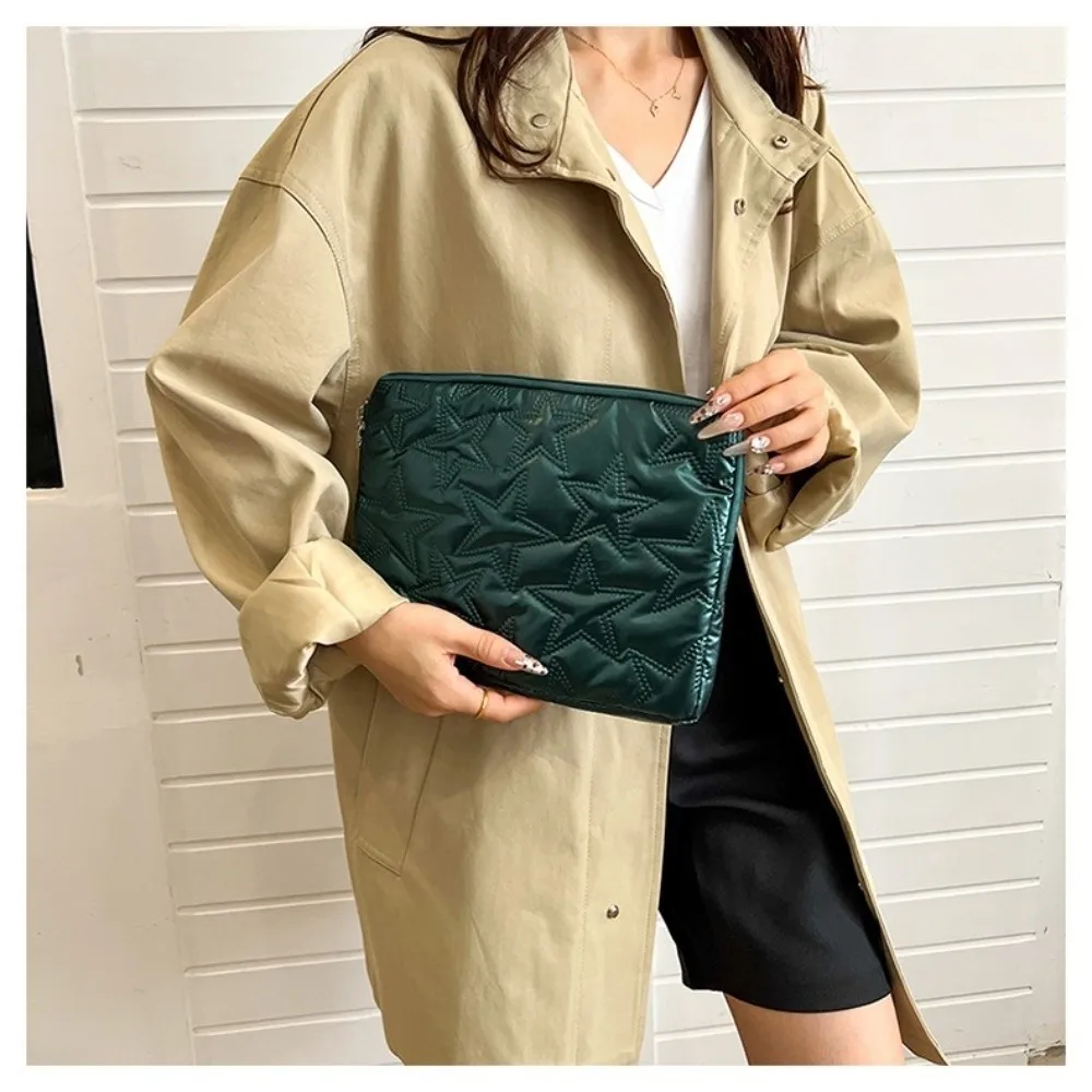 New Solid Color Laptop Case Pleats Design Star-Shaped Laptop Sleeve Protective Shockproof Tablet Protective Pouch School