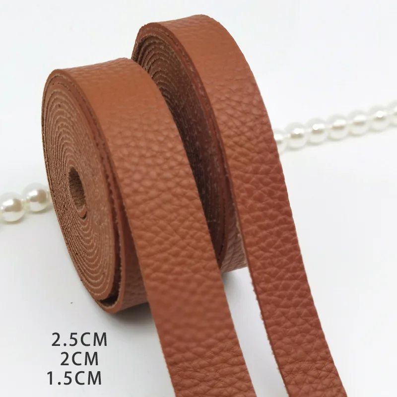 4/5Meter Long Diy Leather Crafts Straps Strips for Leather Accessories Belt Handle Crafts Making 1.5/2/2.5cm Wide Durable Sturdy