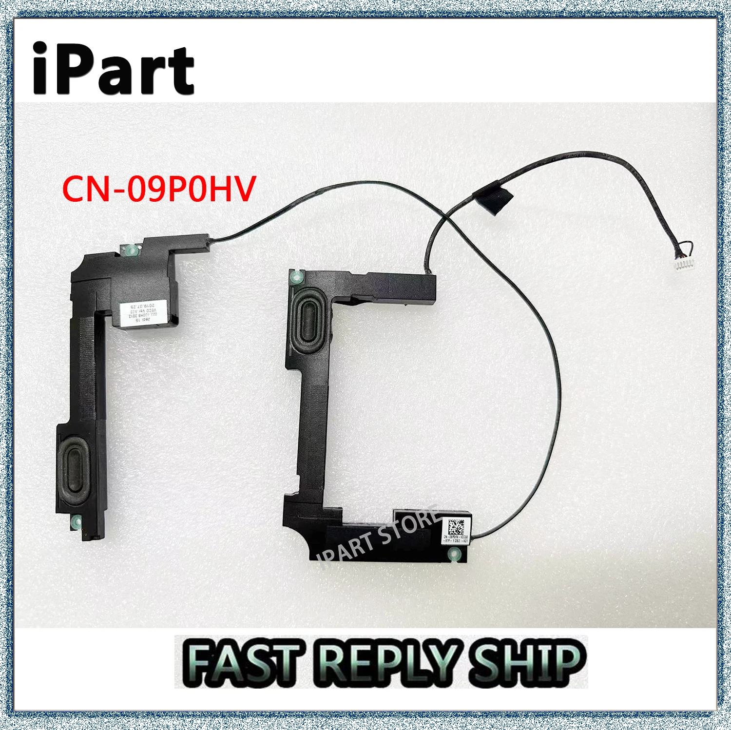 For DELL Inspiron 15 7590 7591 2-in-1 Speaker 023.400HB.0013 CN-09P0HV 09P0HV 9P0HV Original