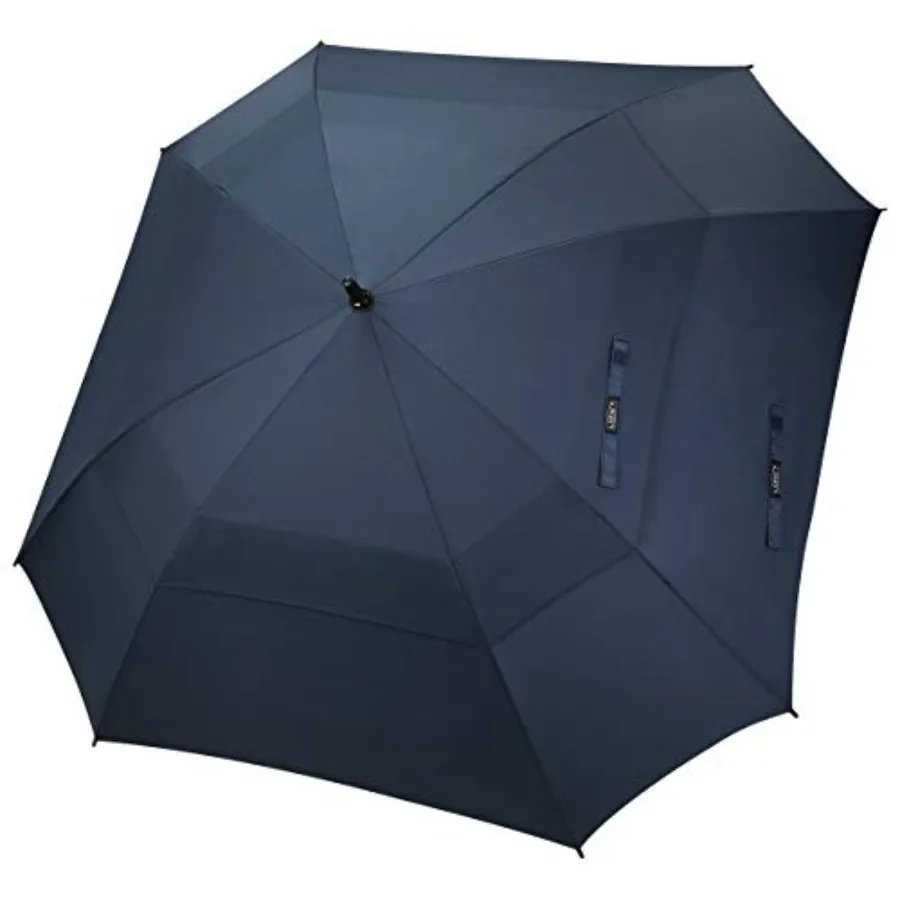 

Extra Large Golf Umbrella/ Square Vented Windproof Auto Open Double Canopy Oversized Stick Umbrella