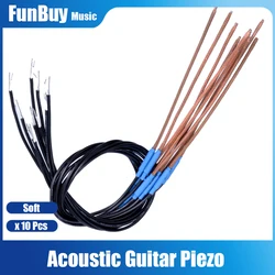 10pcs High Sensitivity Acoustic Guitar Pickup Soft Strip Pickup Piezo Under Saddle Guitar Pickup Accessories
