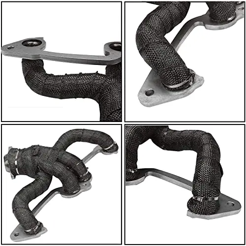 

2 Pieces 50 Feet 2 Inch Black Fiberglass Exhaust Heat Shield Wrap For Motorcycle Header And Manifold Pipes