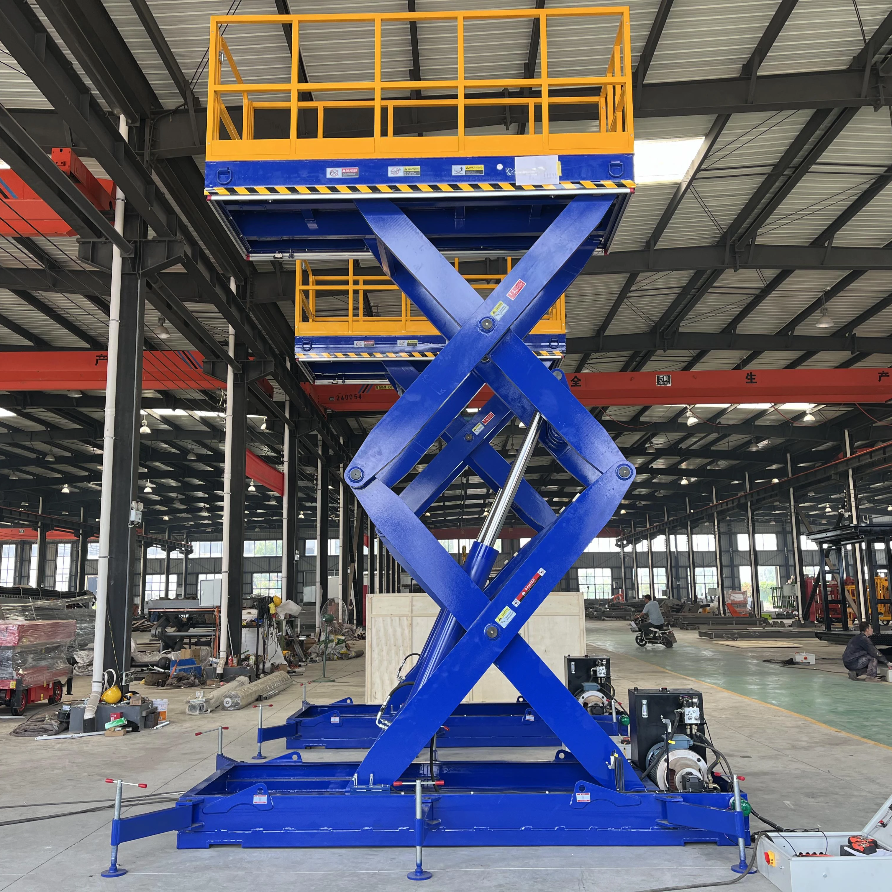 

New Hydraulic Premium High-Performance Lift Tables Stationary Scissor Lift Platforms Fixed 5m&6m