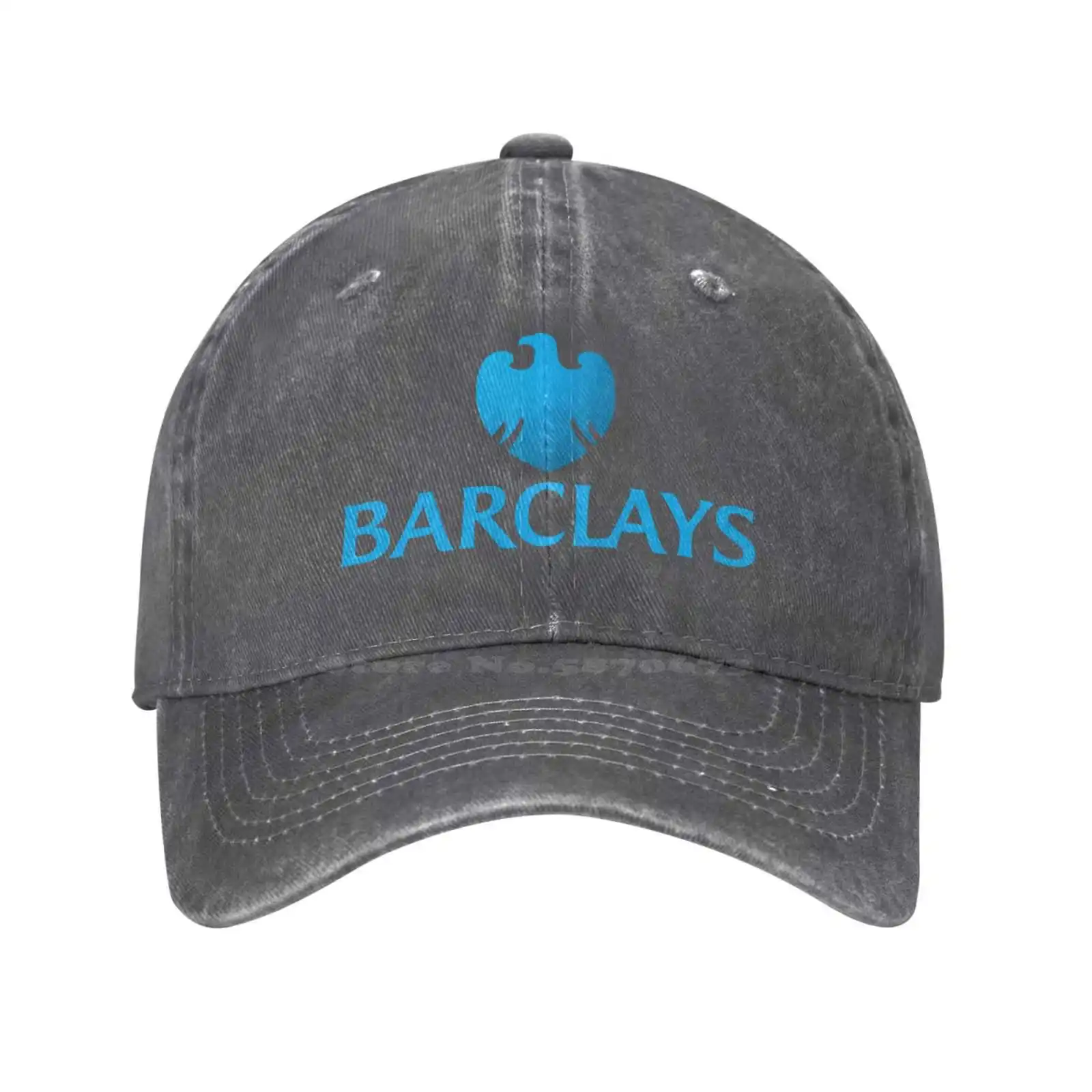 Dżinsowa czapka czapka bejsbolówka z dzianiny z Logo Barclays