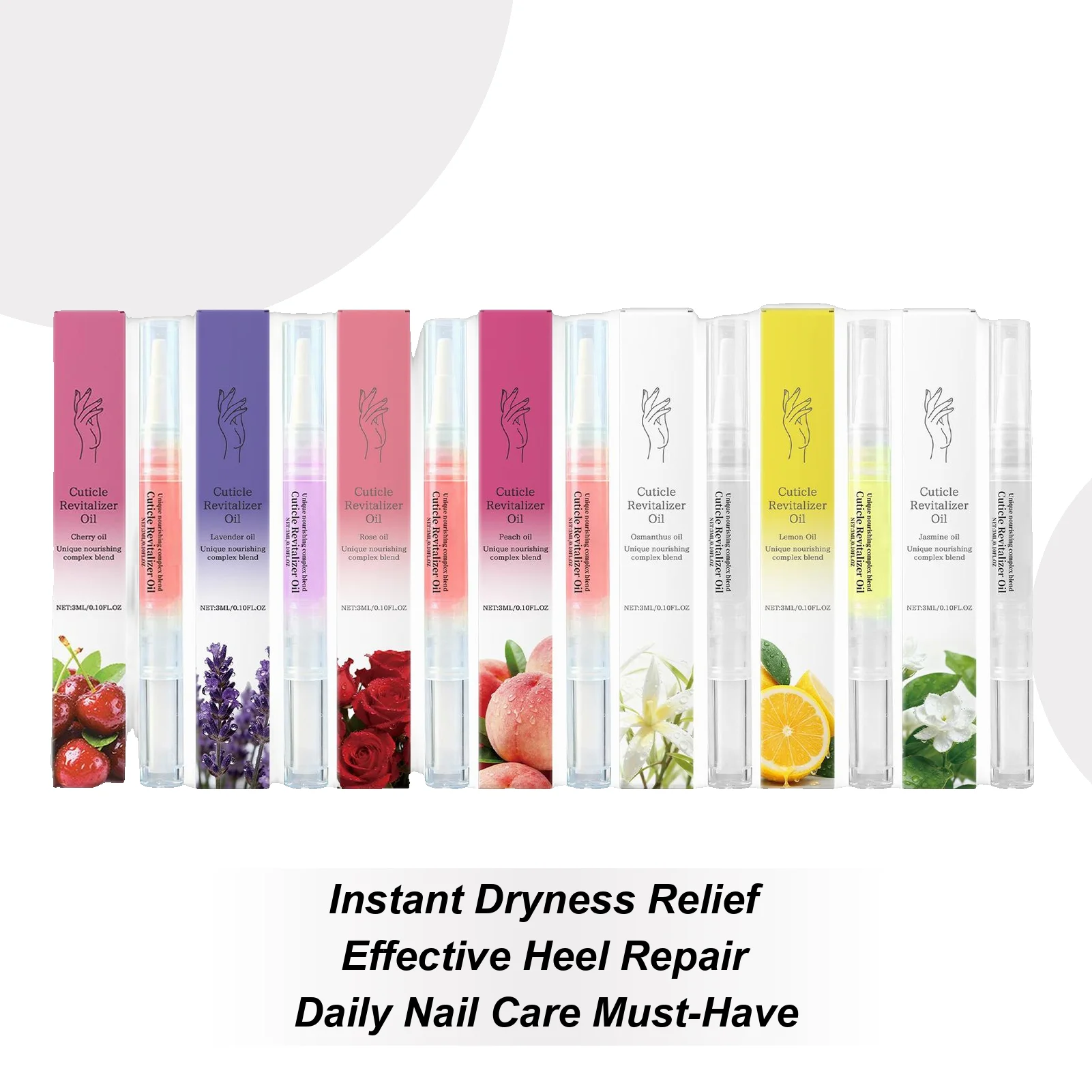 قلم زيت الأظافر قلم نمو الأظافر المرطب والمغذي اليومي لأظافر الأظافر الجافة والرقيقة والأقدام يحمي تصفح الأظافر
