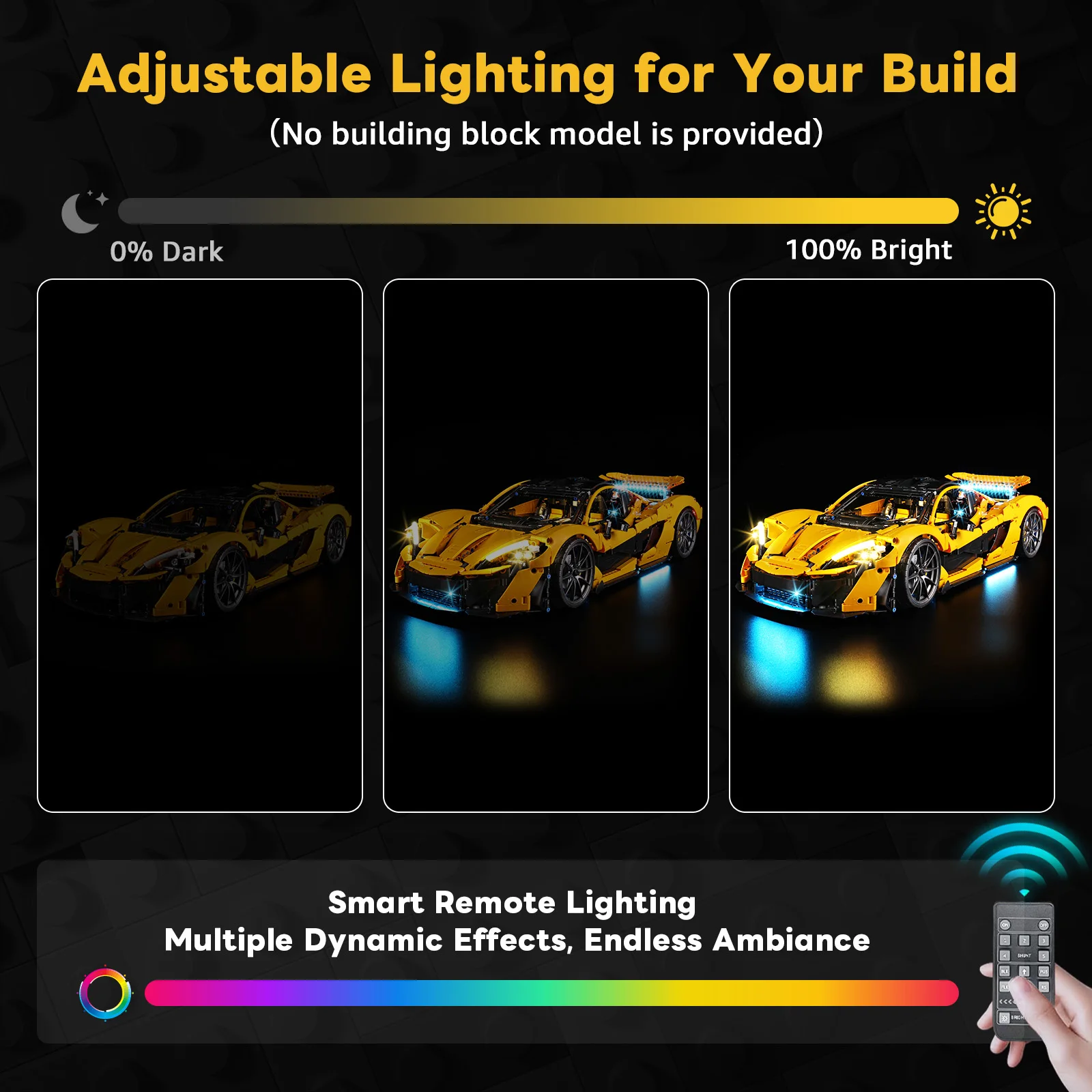 LED Lighting Set Suitable for LEGO Technic McLaren P1 42172 Building Blocks