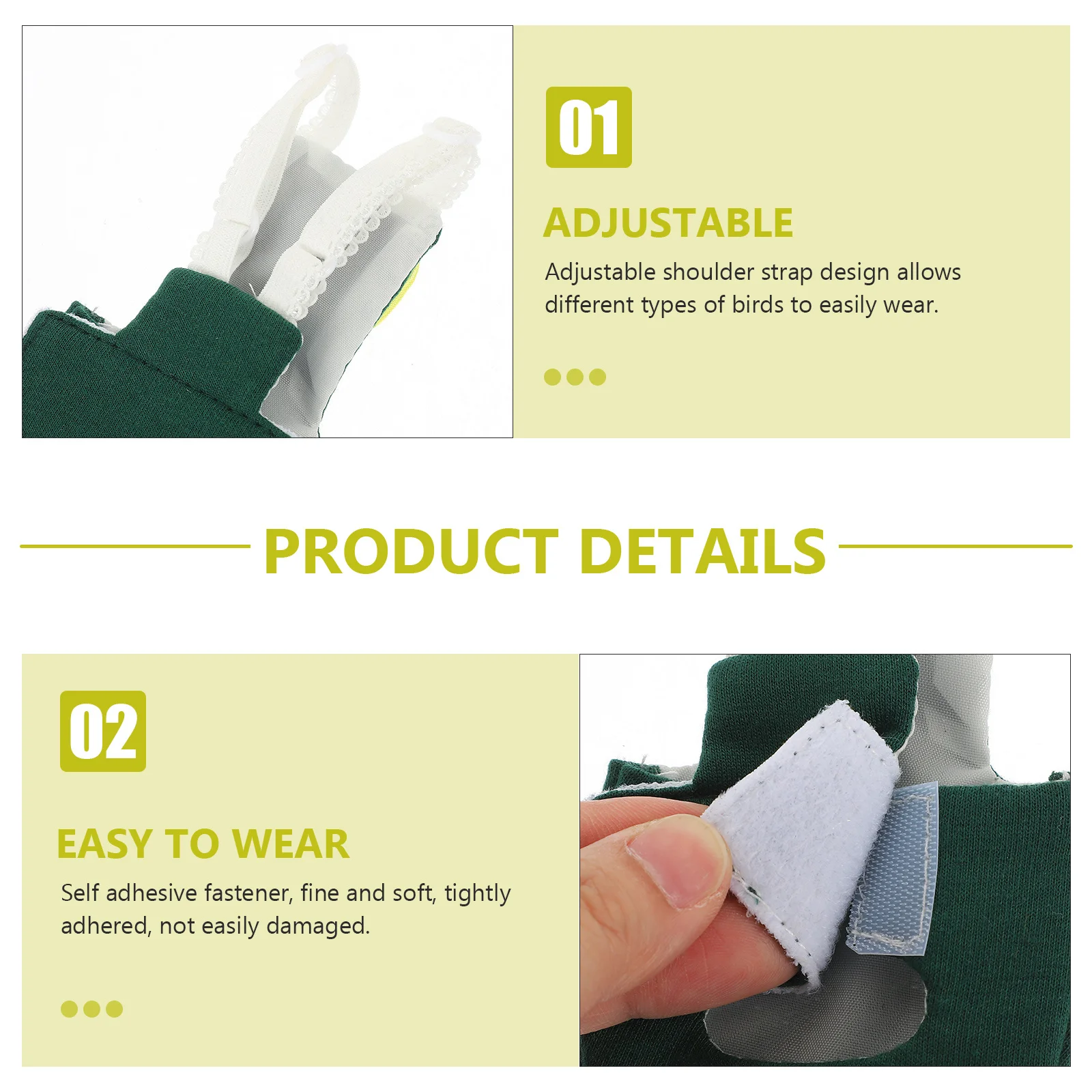 

Bird Diaper Flight Suit Soft Cotton Small Parrot Nappy Easy Wear Bird Diapers for Parakeets Cockatiels Parrot Diaper