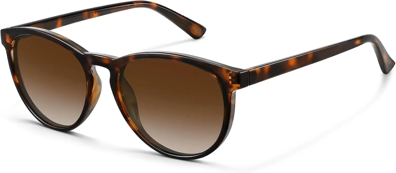 Classic Round Polarized Sunglasses for Women Retro Shades Trendy Vintage Sun Glasses FZN825