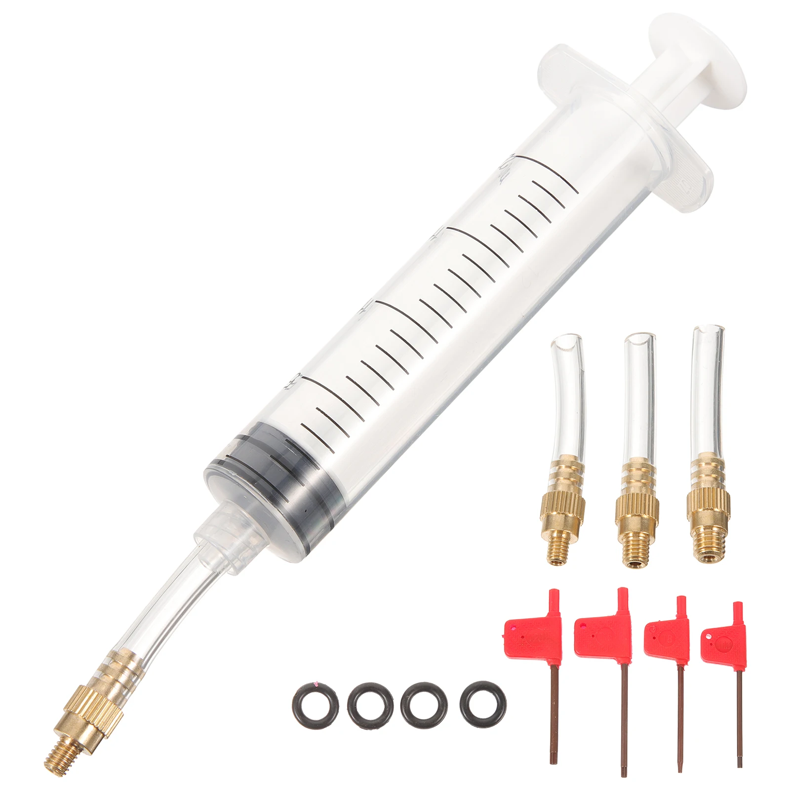 

1 Set Bike Brake Repair Tool Precise Oil Injection Head for Mountain Bikes Portable Bleed Needle Kit Ensuring Safer Driving Easy