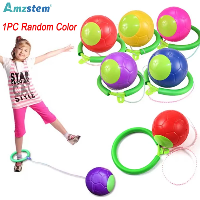 1PC Skip Ball Outdoor Fun Toys for Kids Fine Motor Coordination Training Balance Classical Skipping Toy Jump Exercise Swing Ball