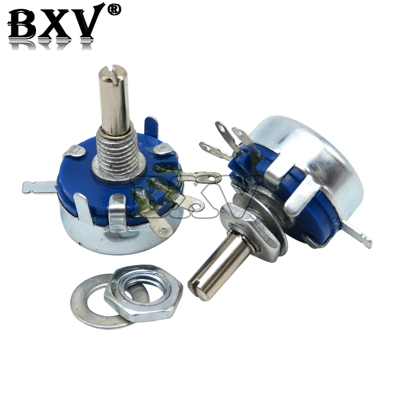 5 قطعة WH5-1A 1k 2k 10k 47k 4k7 470r 100k 470k 220k 1k5 22k 1m أوم 3-محطات عمود مستدير الروتاري تفتق الكربون الجهد