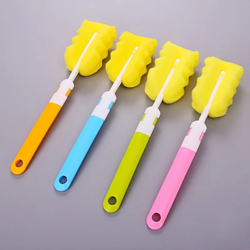 4/7Pcs/Set Brush Sponge Rotation Baby Pacifier Cup Nipple Cleaning Brushes Set Sponge Cleaning Brush for Weed Pipe Clean